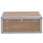 Casa si Gradina - Mobilier - Organizare si depozitare - Cufere si lazi - Lada de depozitare, maro, 91 x 52 x 40 cm, lemn masiv de brad - Infinity.ro