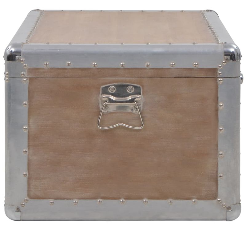 Casa si Gradina - Mobilier - Organizare si depozitare - Cufere si lazi - Lada de depozitare, maro, 91 x 52 x 40 cm, lemn masiv de brad - Infinity.ro