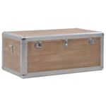 Casa si Gradina - Mobilier - Organizare si depozitare - Cufere si lazi - Lada de depozitare, maro, 91 x 52 x 40 cm, lemn masiv de brad - Infinity.ro