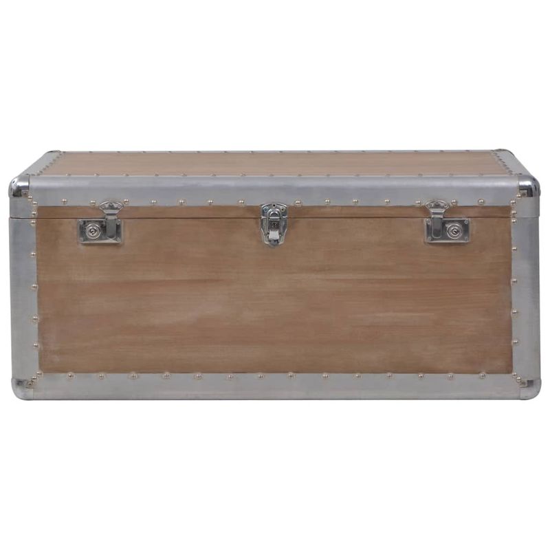 Casa si Gradina - Mobilier - Organizare si depozitare - Cufere si lazi - Lada de depozitare, maro, 91 x 52 x 40 cm, lemn masiv de brad - Infinity.ro