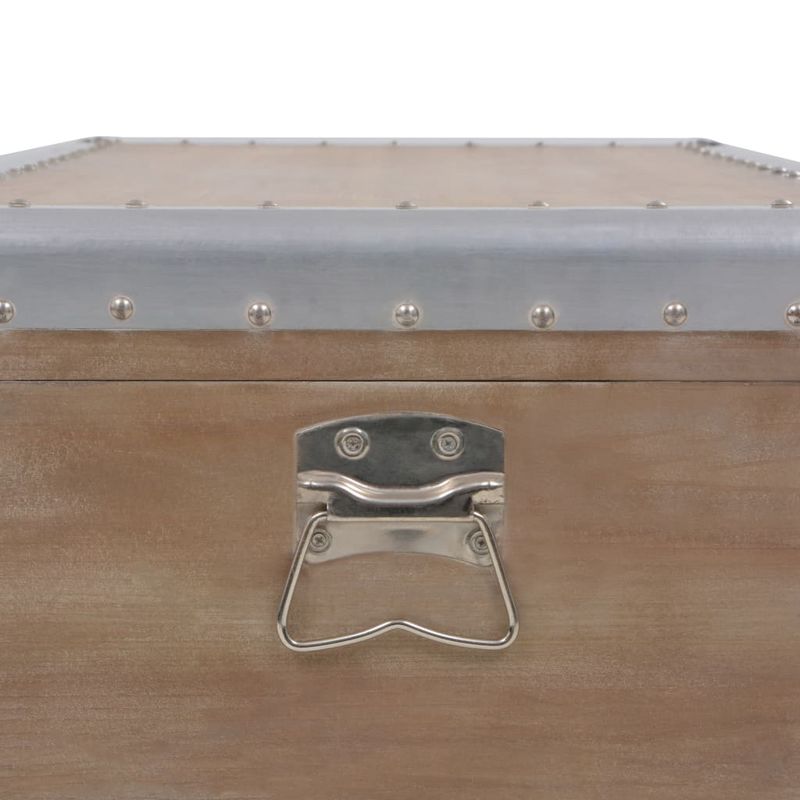 Casa si Gradina - Mobilier - Organizare si depozitare - Cufere si lazi - Lada de depozitare, maro, 91 x 52 x 40 cm, lemn masiv de brad - Infinity.ro