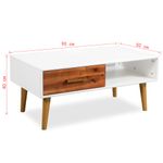Casa si Gradina - Mobilier - Mese si birouri - Masute de cafea - Masuta de cafea, lemn masiv de acacia, 90 x 50 x 40 cm - Infinity.ro