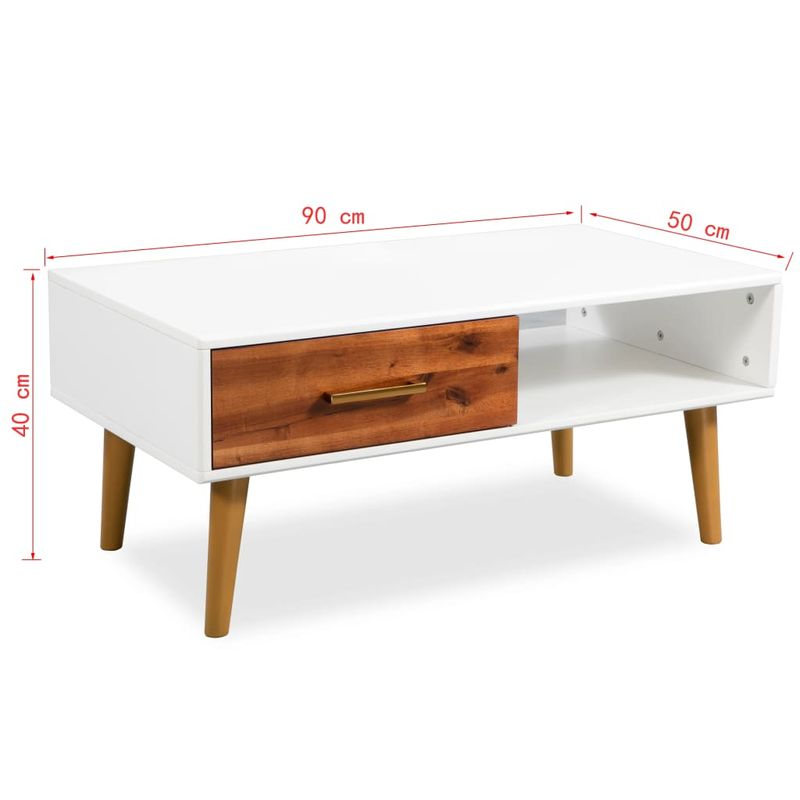 Casa si Gradina - Mobilier - Mese si birouri - Masute de cafea - Masuta de cafea, lemn masiv de acacia, 90 x 50 x 40 cm - Infinity.ro