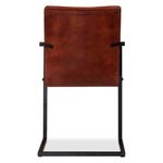 Casa si Gradina - Mobilier - Scaune si fotolii - Scaune - Scaune de bucatarie, 2 buc., maro, piele naturala - Infinity.ro