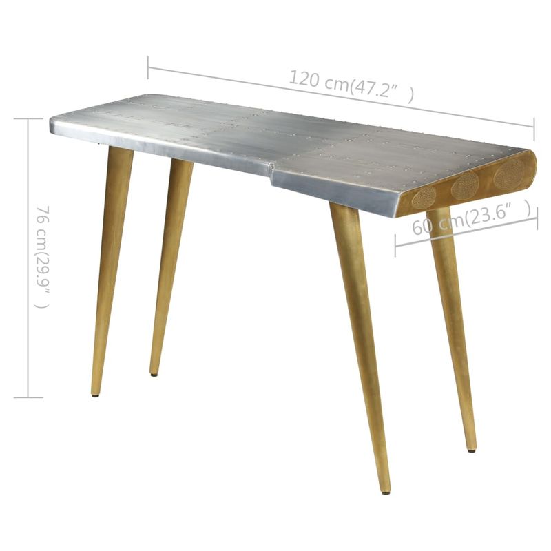 Casa si Gradina - Mobilier - Mese si birouri - Birouri - Birou de scris aviator vintage, stil aviatie, 120x60x76 cm - Infinity.ro