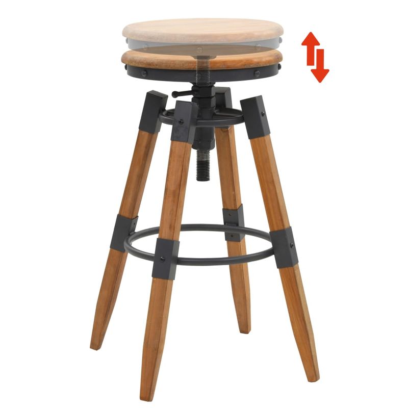 Casa si Gradina - Mobilier - Scaune si fotolii - Scaune - Scaune de bar, 2 buc., lemn masiv de brad - Infinity.ro
