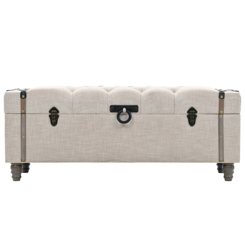 Casa si Gradina - Mobilier - Canapele si coltare - Banchete - Set banca depozitare 3 buc, lemn masiv si otel, 112x37x45 cm - Infinity.ro