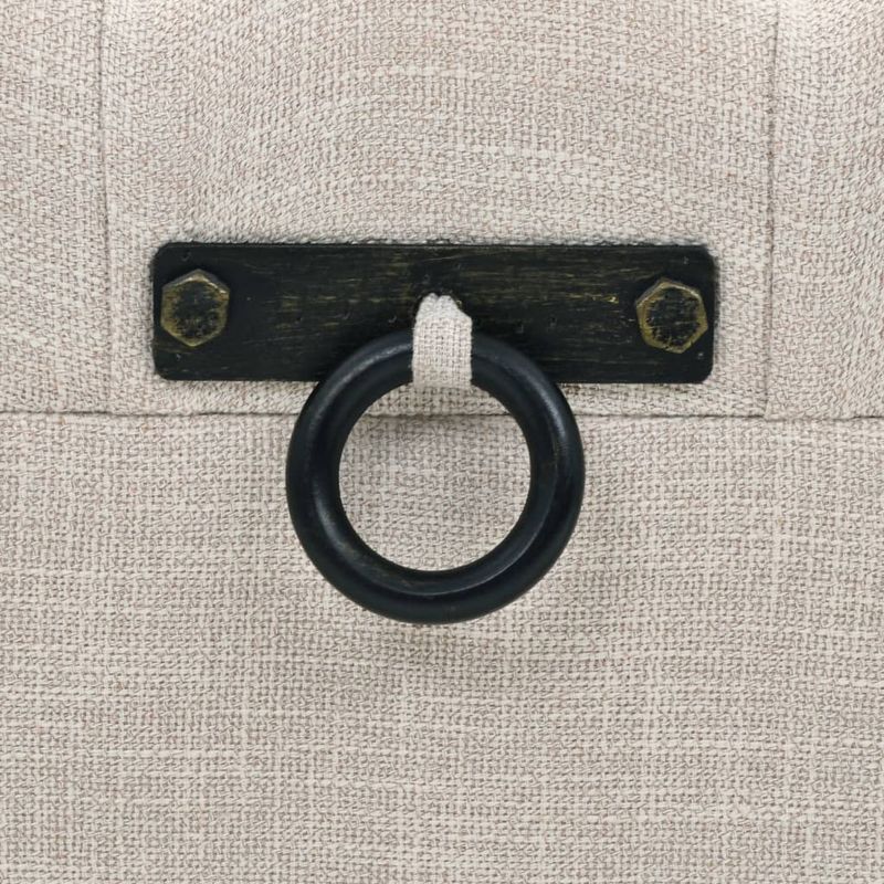 Casa si Gradina - Mobilier - Canapele si coltare - Banchete - Set banca depozitare 3 buc, lemn masiv si otel, 112x37x45 cm - Infinity.ro