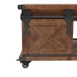 Casa si Gradina - Mobilier - Mese si birouri - Masute de cafea - Masuta de cafea, lemn masiv de brad, 91 x 51 x 38 cm, maro - Infinity.ro