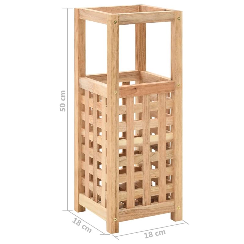 Casa si Gradina - Decoratiuni - Obiecte decorative - Suporturi umbrele - Suport de umbrele, 18 x 18 x 50 cm, lemn masiv de nuc - Infinity.ro