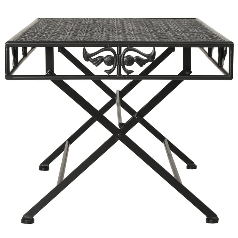 Casa si Gradina - Mobilier - Mese si birouri - Masute de cafea - Masuta de cafea pliabila, vintage, negru, 100x50x45 cm, metal - Infinity.ro