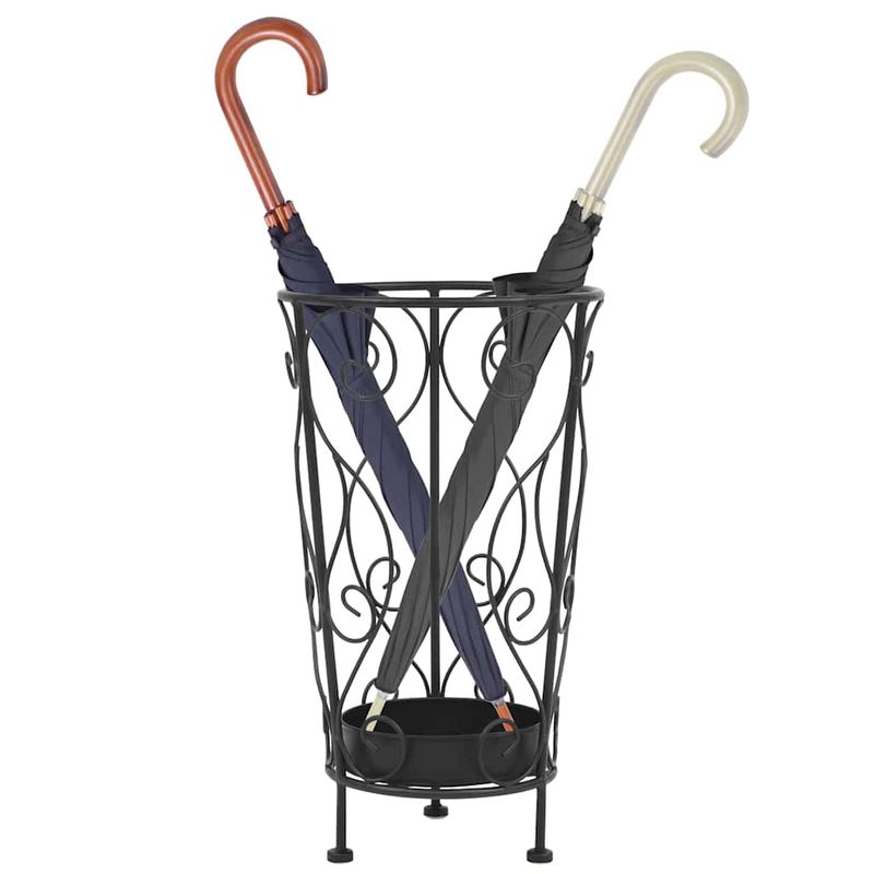 Casa si Gradina - Decoratiuni - Obiecte decorative - Suporturi umbrele - Suport pentru umbrela, stil vintage, metal, 26x46 cm, negru - Infinity.ro