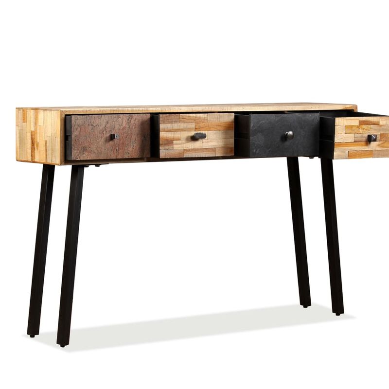 Casa si Gradina - Mobilier - Comode si corpuri - Console - Masa consola Lemn masiv de tec reciclat 120x30x76 cm - Infinity.ro
