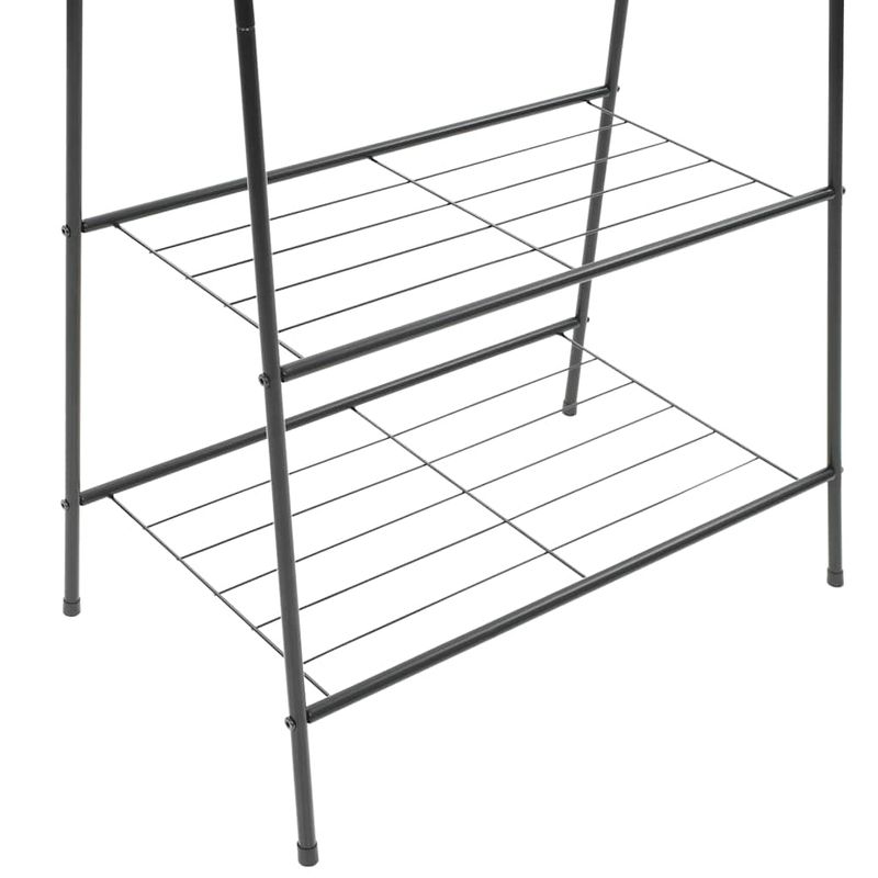 Casa si Gradina - Mobilier - Organizare si depozitare - Cuiere - Cuier de haine, 59 x 35 x 150 cm, negru - Infinity.ro