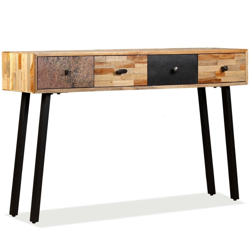 Casa si Gradina - Mobilier - Comode si corpuri - Console - Masa consola Lemn masiv de tec reciclat 120x30x76 cm - Infinity.ro