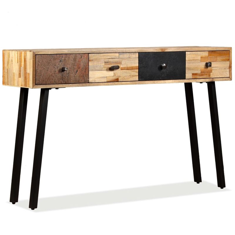 Casa si Gradina - Mobilier - Comode si corpuri - Console - Masa consola Lemn masiv de tec reciclat 120x30x76 cm - Infinity.ro
