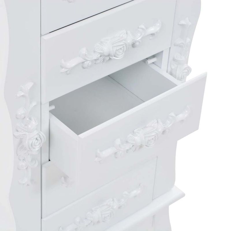 Casa si Gradina - Mobilier - Comode si corpuri - Comode - Dulap de bijuterii independent, alb - Infinity.ro