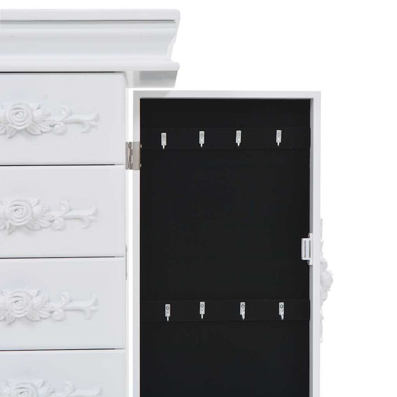 Casa si Gradina - Mobilier - Comode si corpuri - Comode - Dulap de bijuterii independent, alb - Infinity.ro