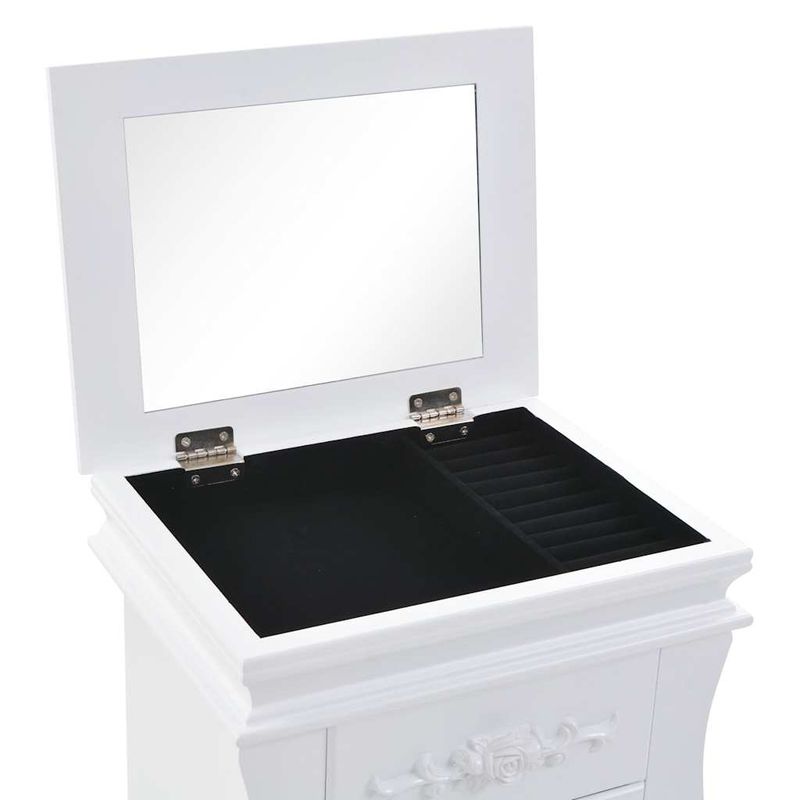 Casa si Gradina - Mobilier - Comode si corpuri - Comode - Dulap de bijuterii independent, alb - Infinity.ro