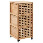 Casa si Gradina - Mobilier - Dulapuri si sifoniere - Dulapuri - Dulap de baie, 41 x 41 x 91 cm, lemn masiv de nuc - Infinity.ro