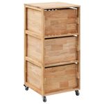 Casa si Gradina - Mobilier - Dulapuri si sifoniere - Dulapuri - Dulap de baie, 41 x 41 x 91 cm, lemn masiv de nuc - Infinity.ro