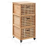 Casa si Gradina - Mobilier - Dulapuri si sifoniere - Dulapuri - Dulap de baie, 41 x 41 x 91 cm, lemn masiv de nuc - Infinity.ro