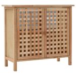 Casa si Gradina - Mobilier - Mobilier baie - Comode baie - Dulap de chiuveta, lemn masiv de nuc, 66 x 29 x 61 cm - Infinity.ro