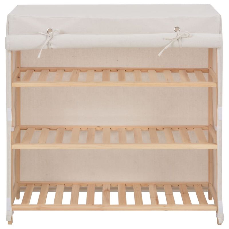 Casa si Gradina - Mobilier - Organizare si depozitare - Organizator incaltaminte - Pantofar cu husa, alb, 79 x 40 x 80 cm, material textil - Infinity.ro