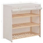 Casa si Gradina - Mobilier - Organizare si depozitare - Organizator incaltaminte - Pantofar cu husa, alb, 79 x 40 x 80 cm, material textil - Infinity.ro
