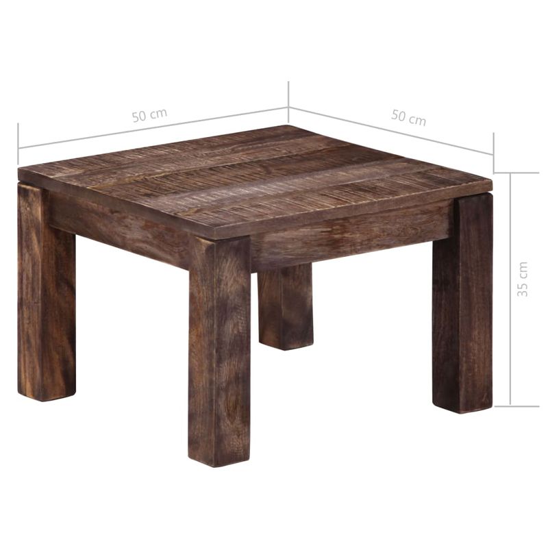 Casa si Gradina - Mobilier - Mese si birouri - Masute de cafea - Masuta de cafea, 50 x 50 x 35 cm, lemn masiv de mango - Infinity.ro