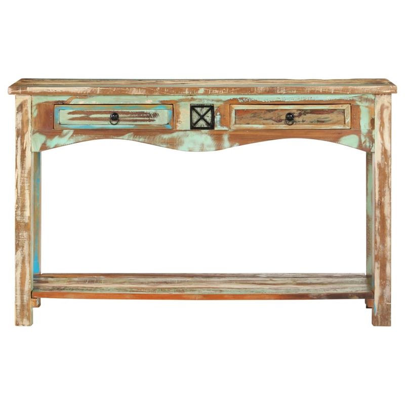 Casa si Gradina - Mobilier - Comode si corpuri - Console - Masa consola, 120 x 40 x 75 cm, lemn masiv reciclat - Infinity.ro