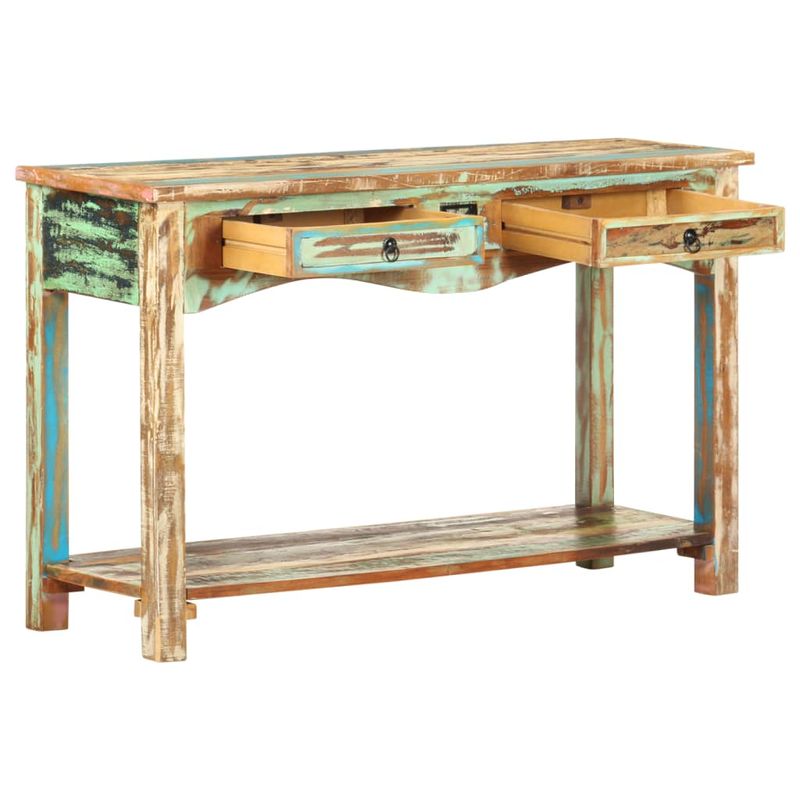 Casa si Gradina - Mobilier - Comode si corpuri - Console - Masa consola, 120 x 40 x 75 cm, lemn masiv reciclat - Infinity.ro