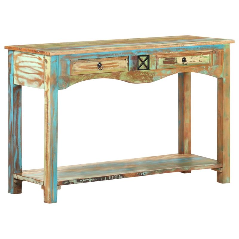 Casa si Gradina - Mobilier - Comode si corpuri - Console - Masa consola, 120 x 40 x 75 cm, lemn masiv reciclat - Infinity.ro