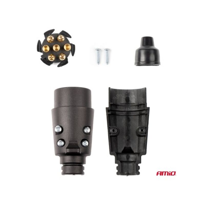 Auto si Moto - Remorci si platforme auto - Stecher auto pentru remorca 7 pini plastic, Amio - Infinity.ro