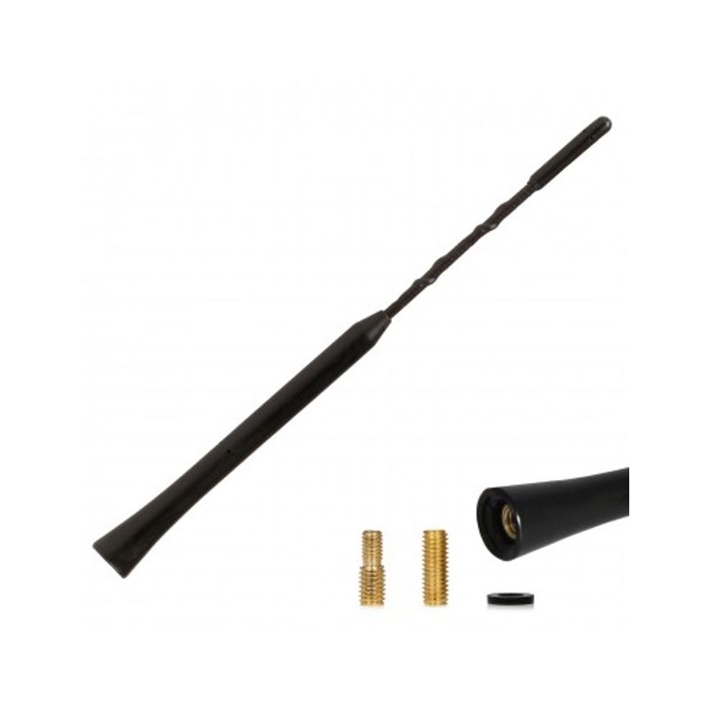 Auto si Moto - Electronice auto - Accesorii electronice auto - Antena Auto Exterior Universala Neagra 23CM Cu 2 Adaptoare (5-6MM) - Infinity.ro