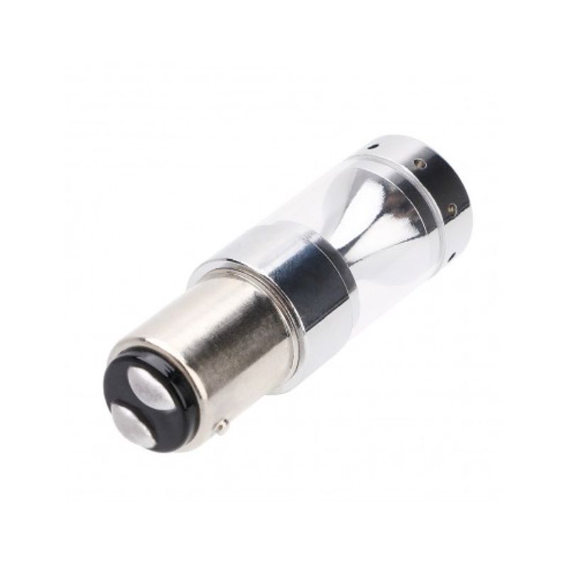 Auto si Moto - Electrice auto - Iluminare si semnalizare - Becuri auto - Led auto ROSU 60W BAY15D, dubla intensitate 12V-24V Canbus led CREE - Infinity.ro