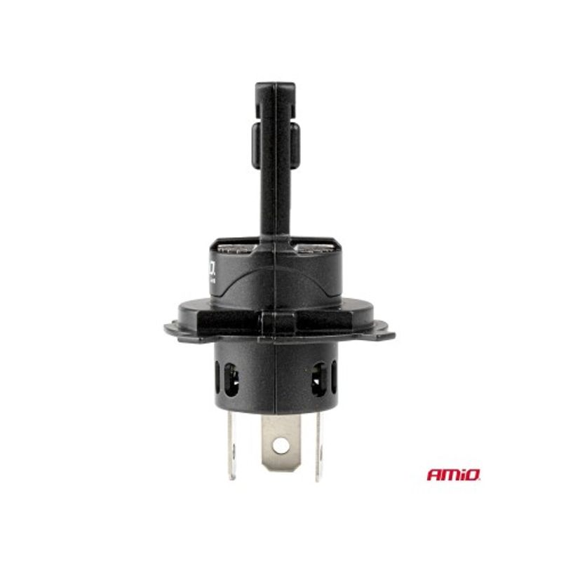 Auto si Moto - Piese auto si accesorii - Caroserie - Faruri, stopuri si proiectoare - Set 2 leduri auto H4 Canbus, 68W, 7646Lm, 6000k, 12V-24V, Amio - Infinity.ro