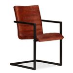 Casa si Gradina - Mobilier - Scaune si fotolii - Scaune - Scaune de bucatarie, 4 buc., maro, piele naturala - Infinity.ro