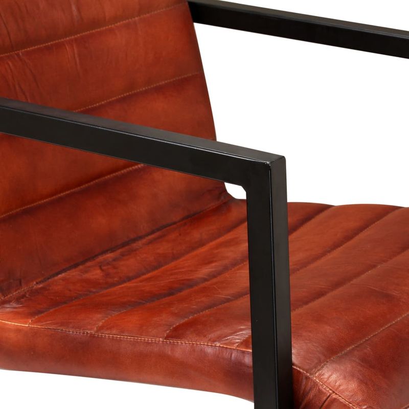 Casa si Gradina - Mobilier - Scaune si fotolii - Scaune - Scaune de bucatarie, 4 buc., maro, piele naturala - Infinity.ro