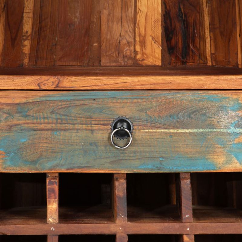 Casa si Gradina - Bucatarie si vesela - Accesorii bar - Suporturi bauturi - Dulap de vinuri, 50 x 40 x 180 cm, lemn masiv reciclat - Infinity.ro