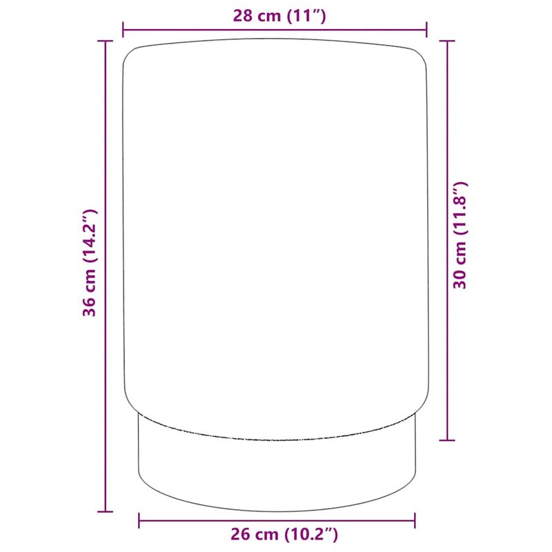Casa si Gradina - Mobilier - Scaune si fotolii - Tabureti - Taburet, maro si auriu, catifea 28 x 36 cm - Infinity.ro