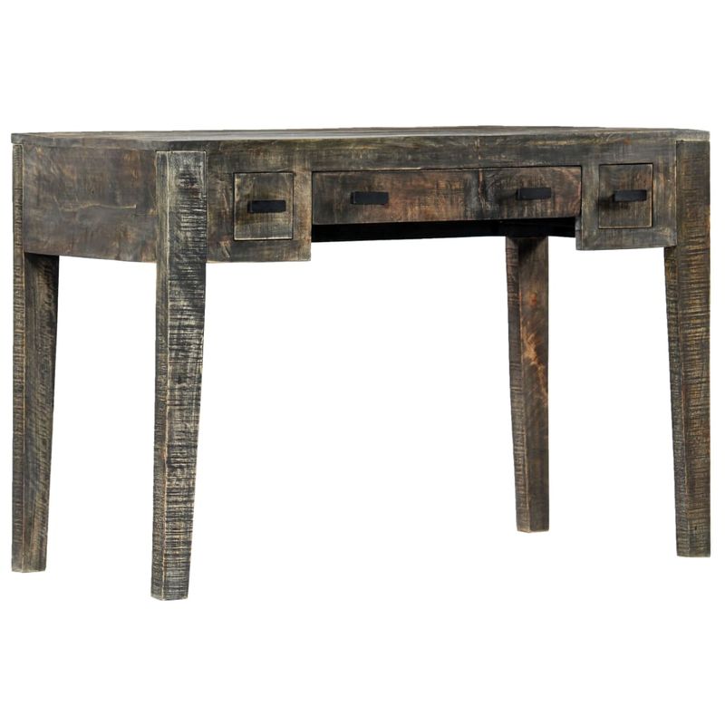 Casa si Gradina - Mobilier - Mese si birouri - Birouri - Birou, negru, 110 x 50 x 75 cm, lemn masiv de mango - Infinity.ro