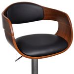 Casa si Gradina - Mobilier - Scaune si fotolii - Scaune - Scaune de bar, 2 buc., lemn curbat si piele ecologica - Infinity.ro