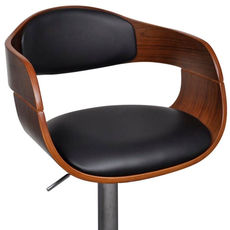 Casa si Gradina - Mobilier - Scaune si fotolii - Scaune - Scaune de bar, 2 buc., lemn curbat si piele ecologica - Infinity.ro