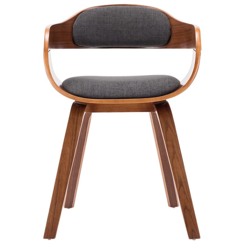 Casa si Gradina - Mobilier - Scaune si fotolii - Scaune - Scaun de bucatarie, 4 buc., gri inchis, textil si lemn curbat - Infinity.ro