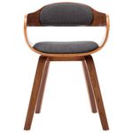 Casa si Gradina - Mobilier - Scaune si fotolii - Scaune - Scaun de bucatarie, 6 buc., gri inchis, textil si lemn curbat - Infinity.ro