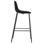 Casa si Gradina - Mobilier - Scaune si fotolii - Scaune - Scaune de bar, 6 buc., negru, material textil - Infinity.ro