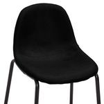 Casa si Gradina - Mobilier - Scaune si fotolii - Scaune - Scaune de bar, 6 buc., negru, material textil - Infinity.ro