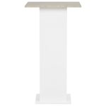 Casa si Gradina - Mobilier - Mese si birouri - Mese bucatarie si dining - Masa de bar, alb si gri beton, 60 x 60 x 110 cm - Infinity.ro