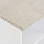 Casa si Gradina - Mobilier - Mese si birouri - Mese bucatarie si dining - Masa de bar, alb si gri beton, 60 x 60 x 110 cm - Infinity.ro